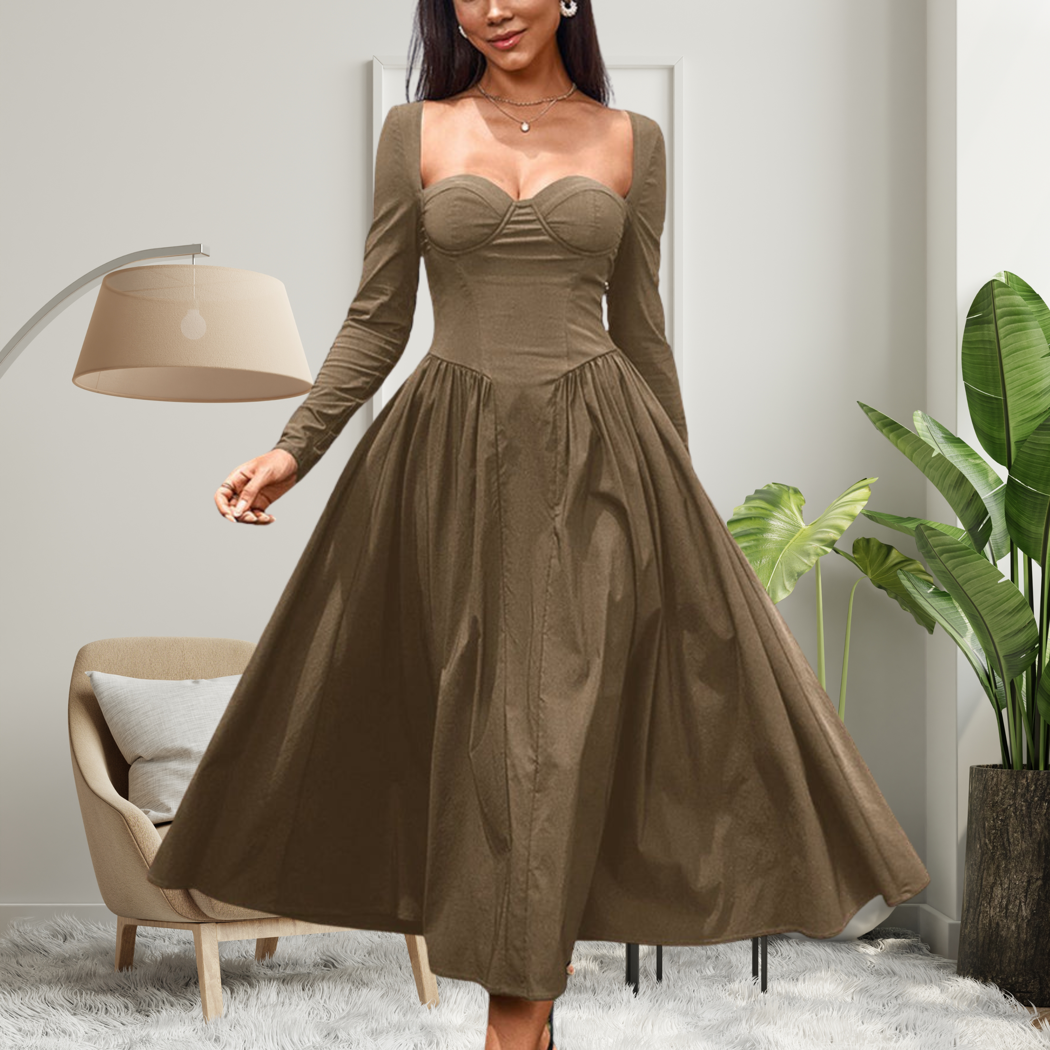 Brown / UK 6 (XS)