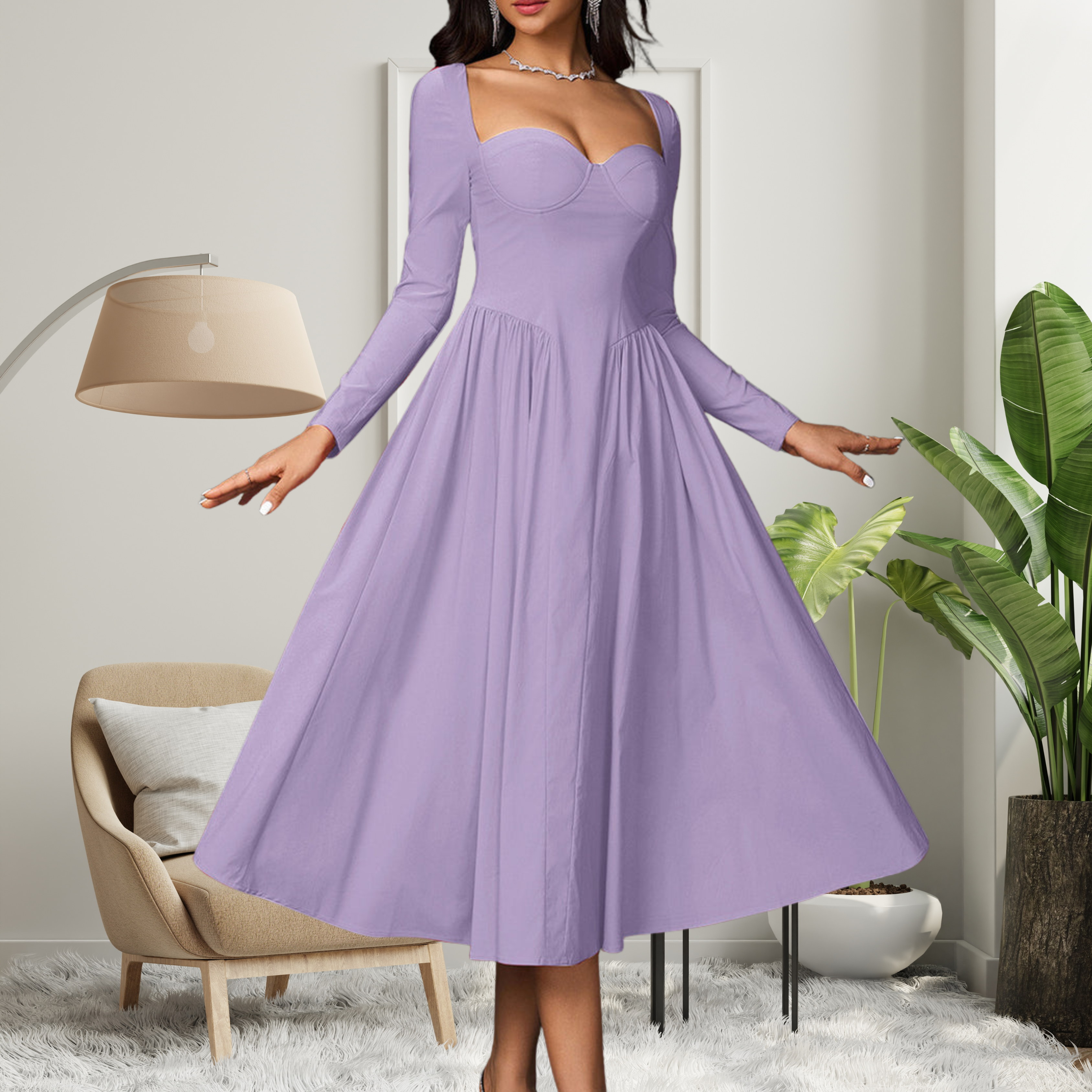 Purple / UK 6 (XS)
