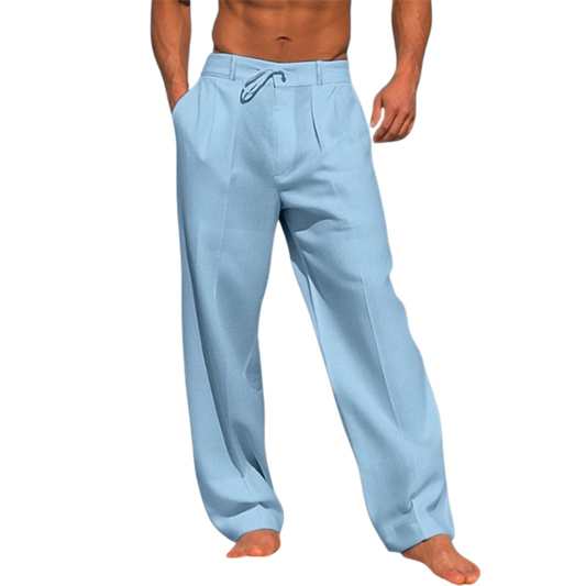 Tristan | Classic Plain Wide Trousers