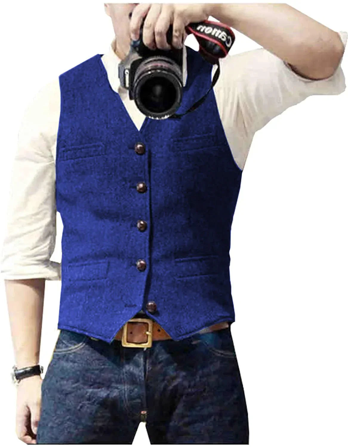 Matthew | Classic Herringbone Tweed Waistcoat