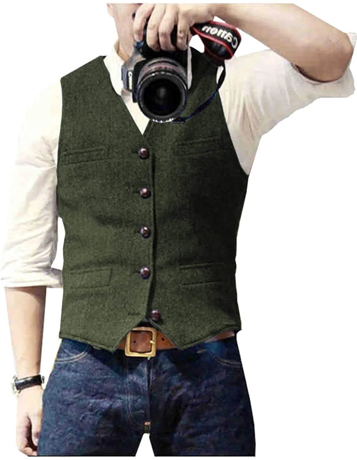 Matthew | Classic Herringbone Tweed Waistcoat