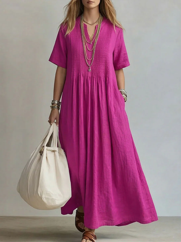 Diletta | Figure-Flattering Pleated Dress